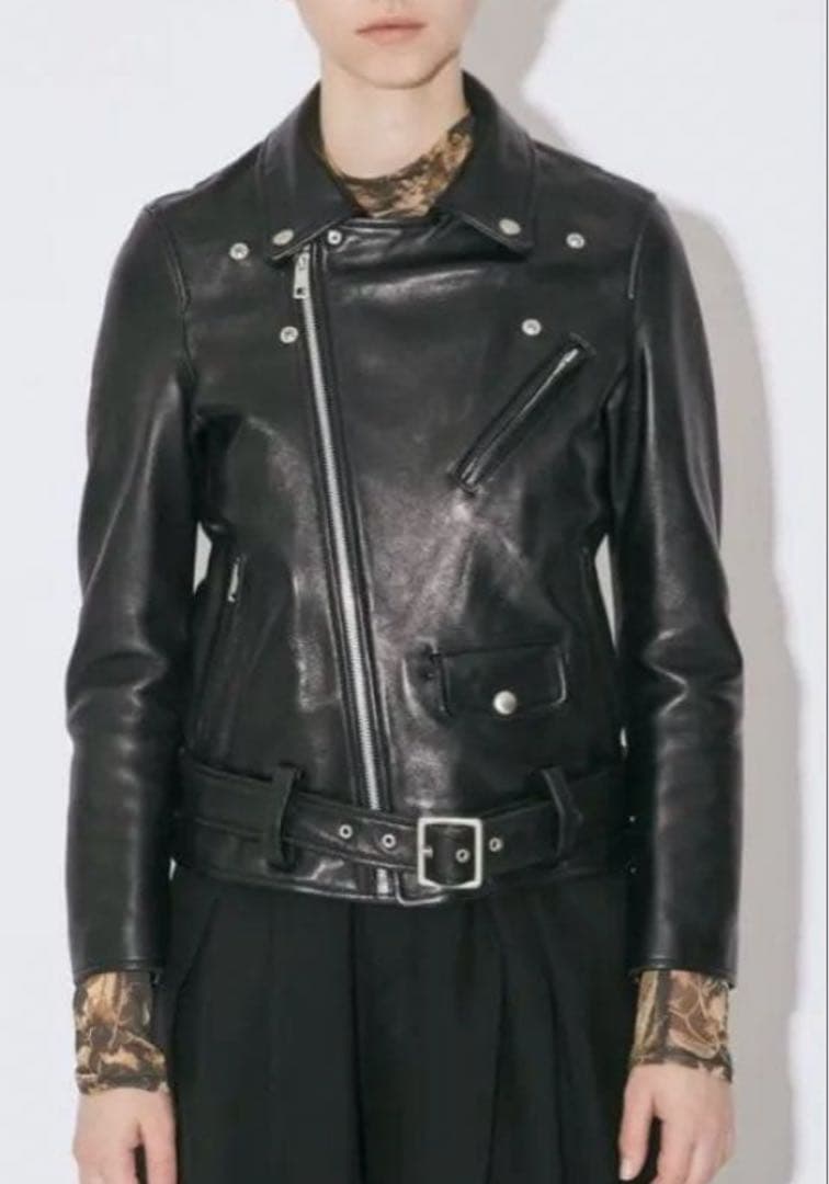 beautiful people ライダースジャケット ブラック