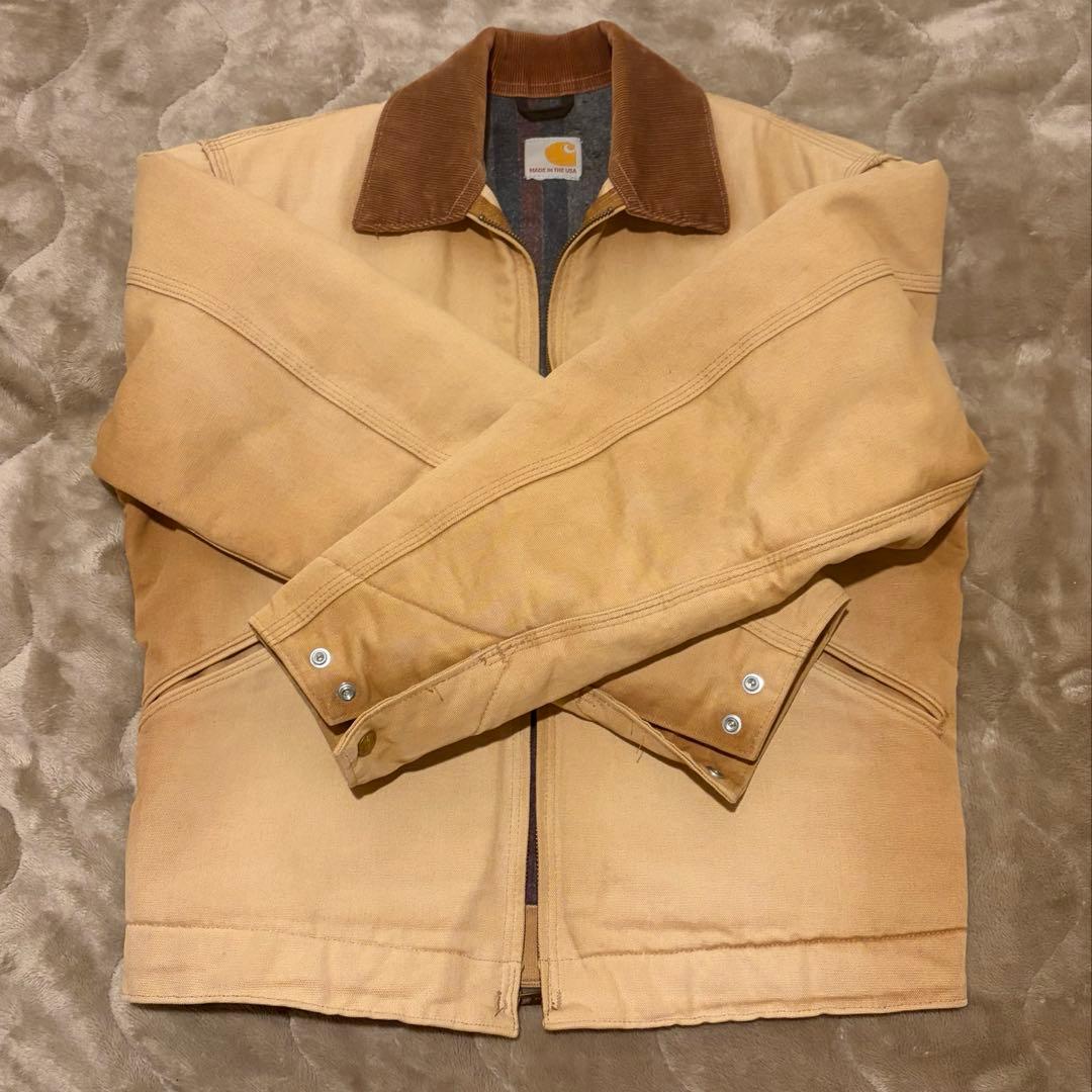 carharttデトロイトジャケットダックブランケットUSA製90S カーハート