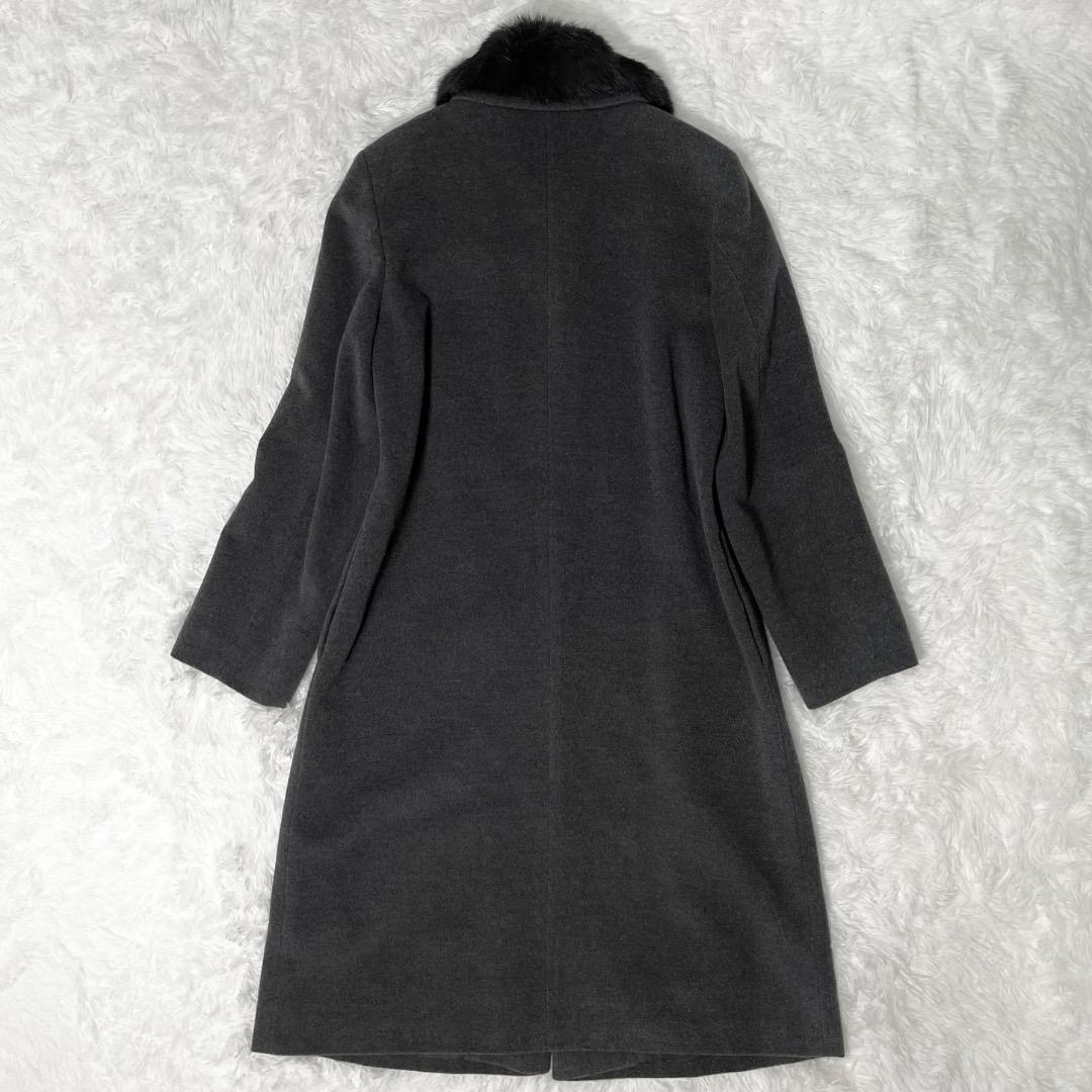 専用！！大きいサイズ 美品 ニジュウサンク ロングコート アンゴラ ファー