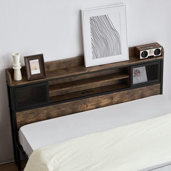 D・ダブル　コンセント付き 宮付き 木 コンセント ベッドフレーム　おしゃれ