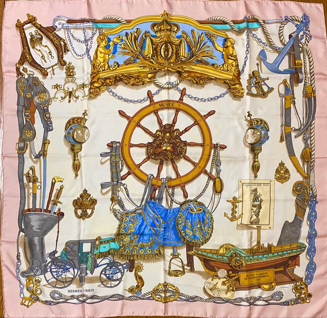 HERMÈS シルクスカーフ　エルメス　スカーフ