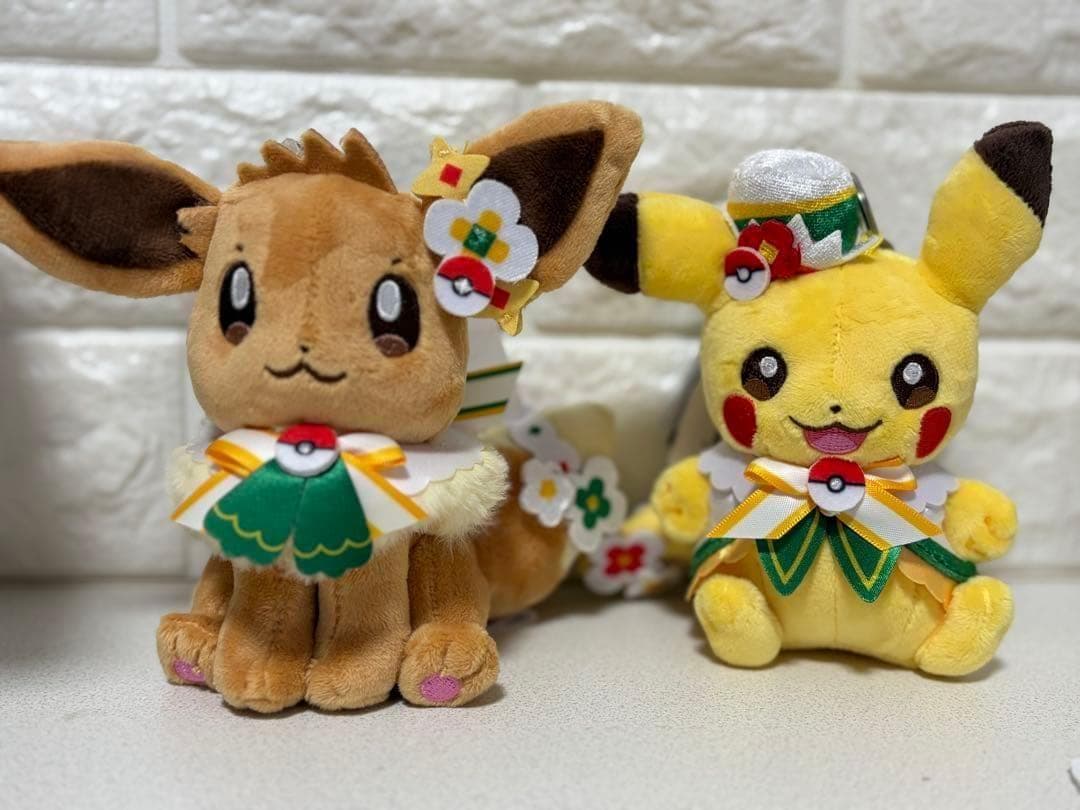 【顔厳選】ピカチュウ イーブイ ぬいぐるみ キーホルダー ポケパーク