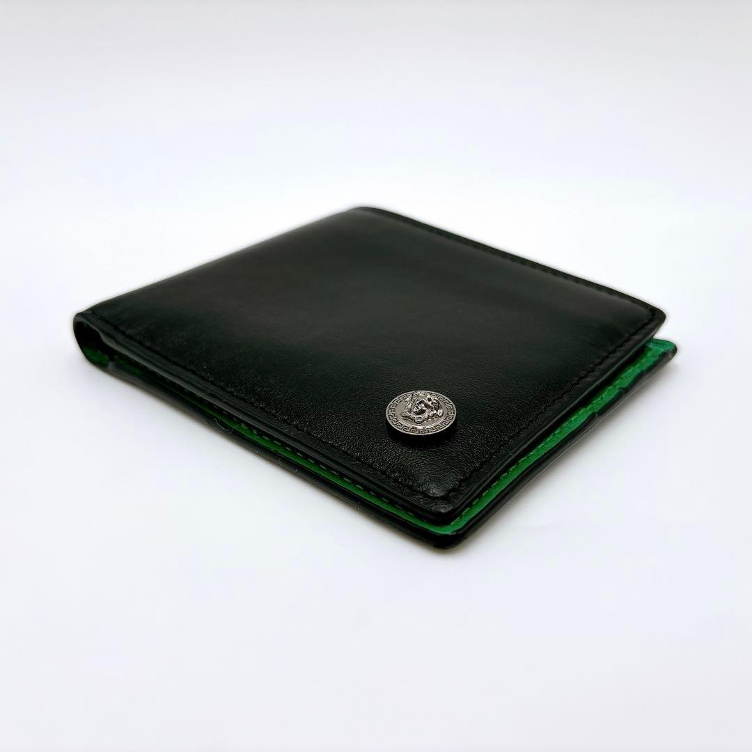 美品 ＊ VERSACE ヴェルサーチ メデューサ バイカラー 二つ折り財布