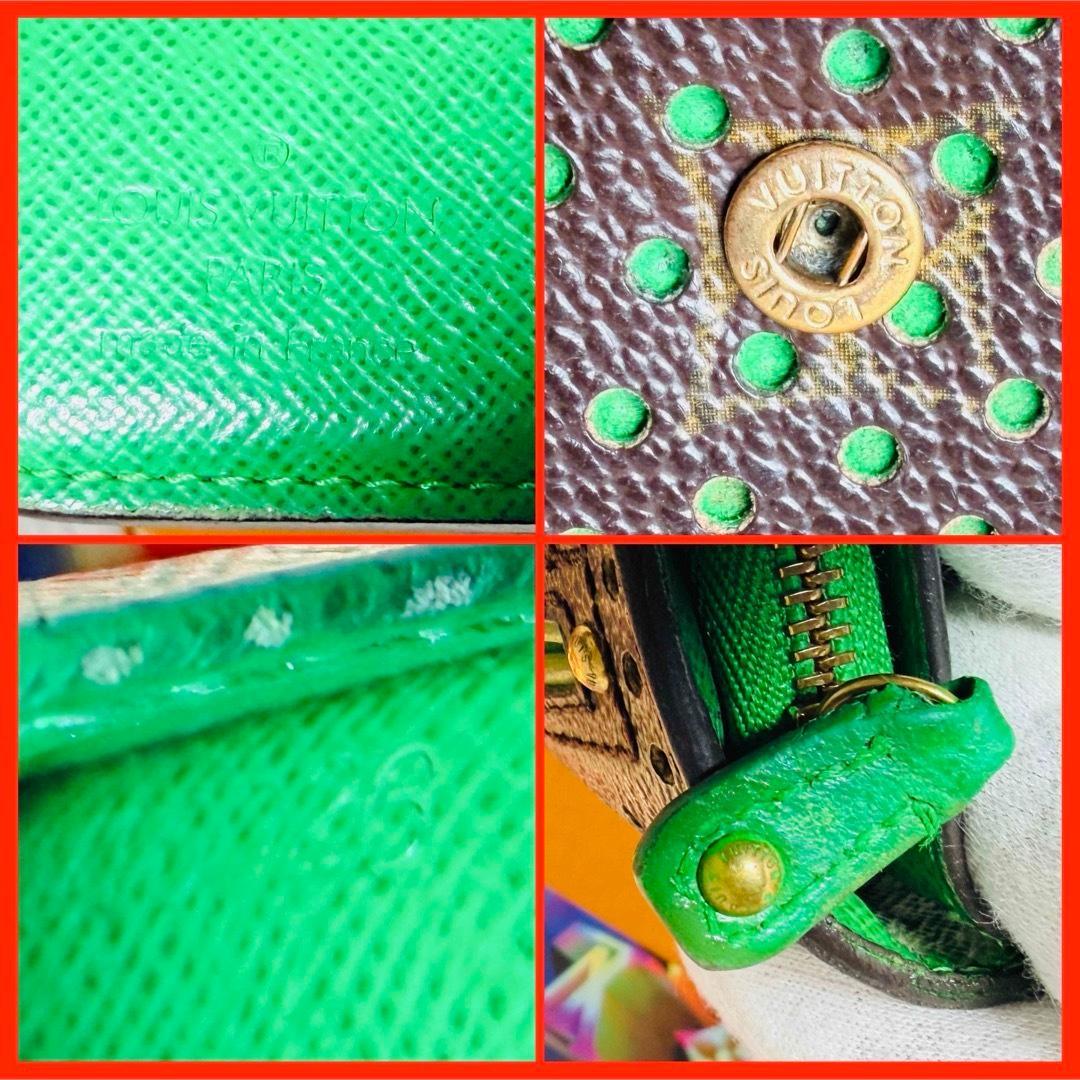 【セール】ルイヴィトン モノグラム ペルフォ コンパクトジップ ヴェールグリーン