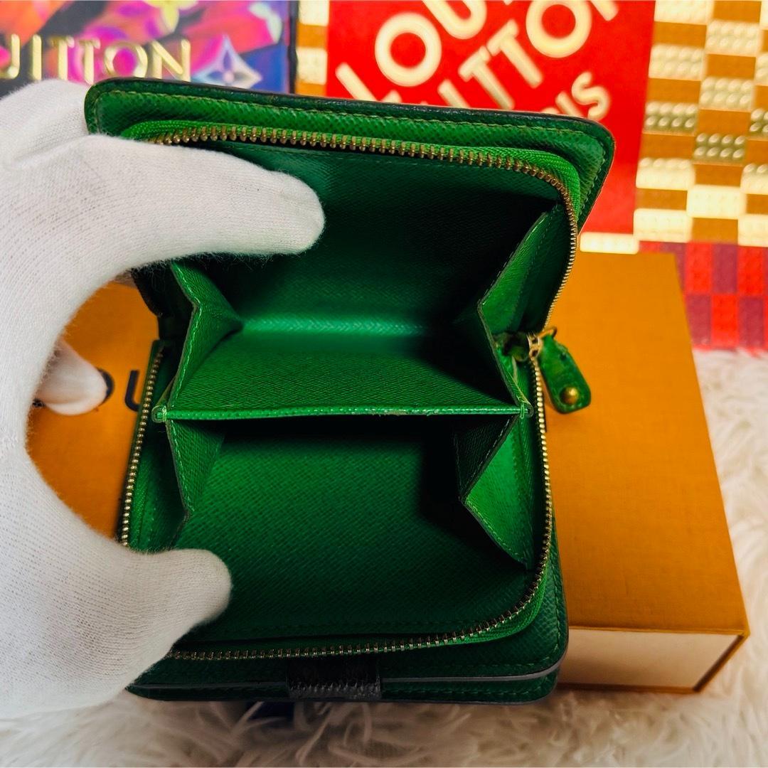 【セール】ルイヴィトン モノグラム ペルフォ コンパクトジップ ヴェールグリーン