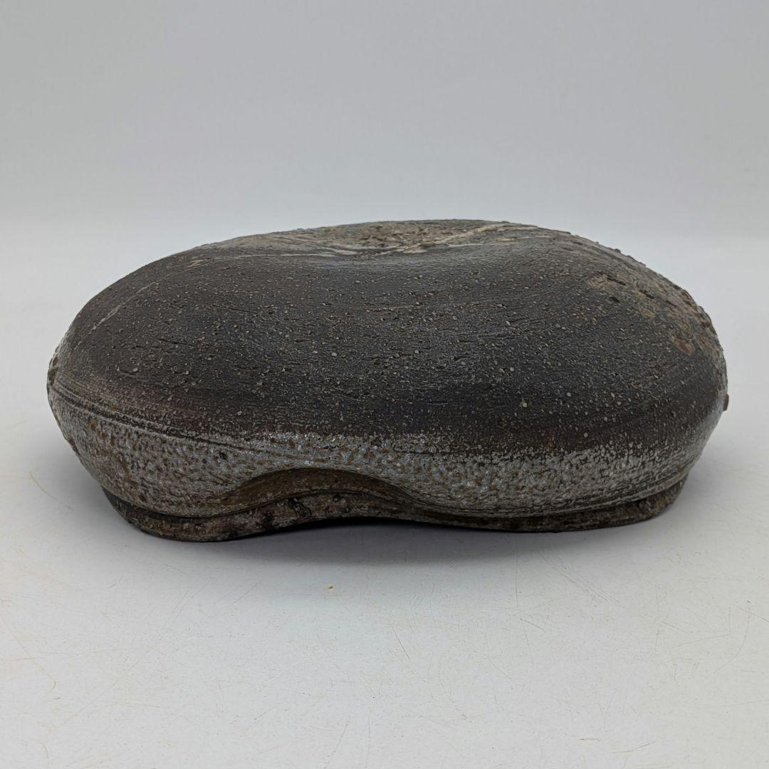 【真作保証】人間国宝 金重陶陽 備前灰器 晃介識箱 備前焼 抹茶道具 茶器 茶陶