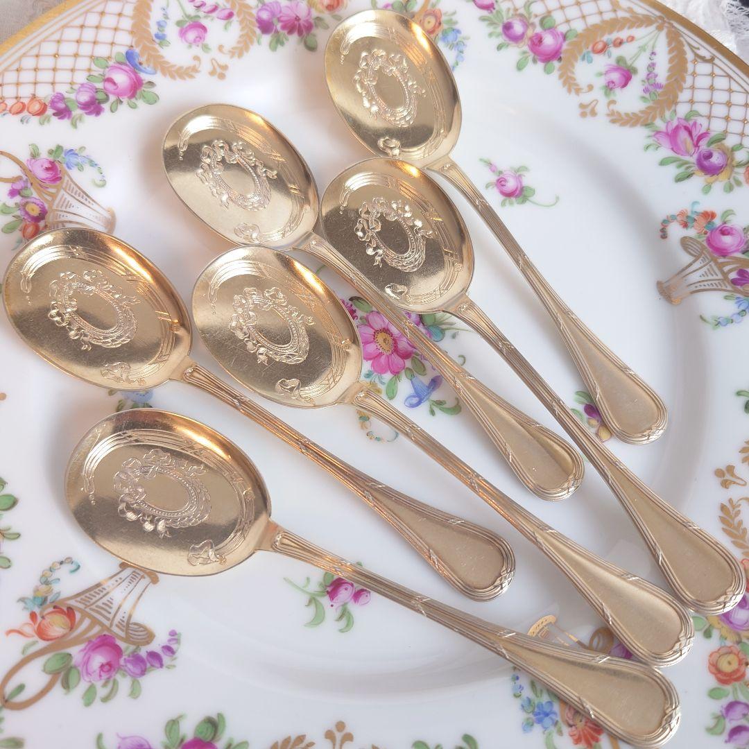 ピュイフォルカ　フランス　純銀　アイスクリームスプーン