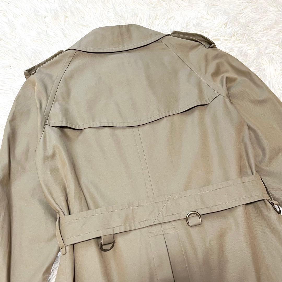 美品✨️バーバリーズ トレンチコート ギャバジン生地 カーキ ノバチェック M