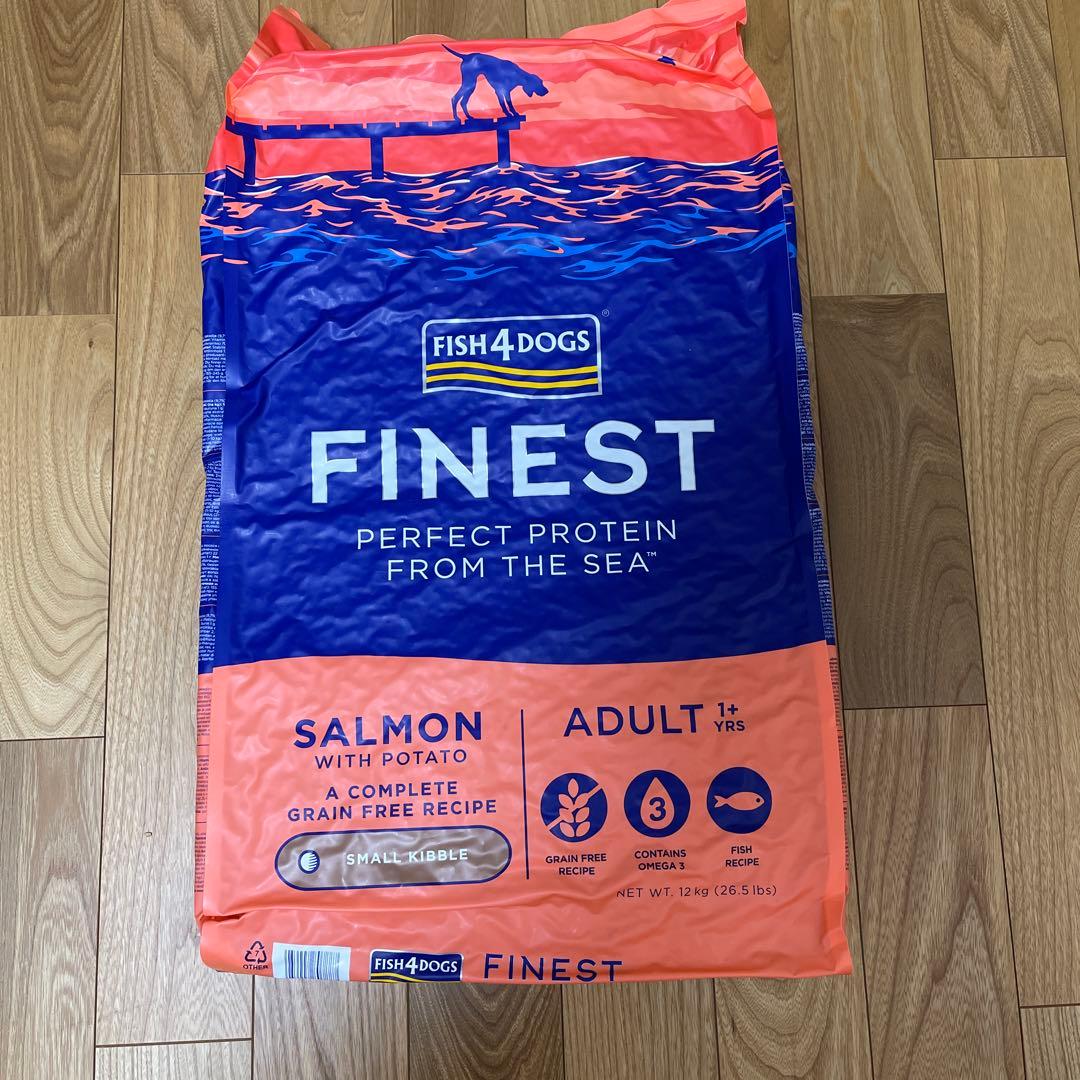 フィッシュ4ドッグ ドッグフード ファイネスト サーモン小粒12kg
