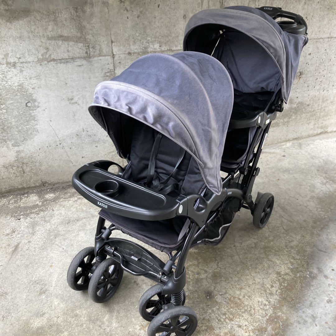 【送料無料】KATOJI 二人乗りベビーカー 二人でゴーDX 引き取り可