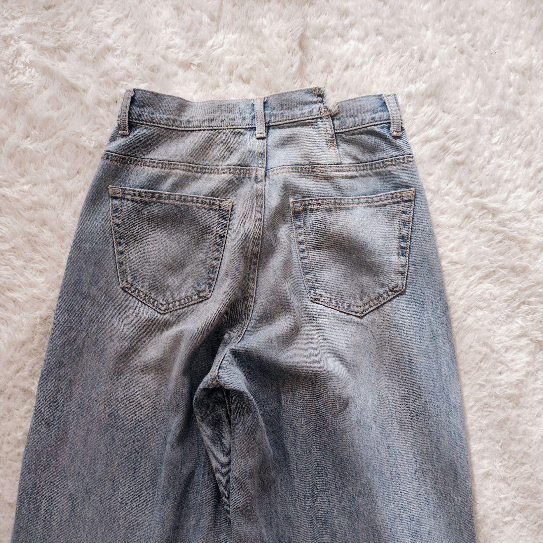 MOUSSY　CROSS WAIST WIDE STRAIGHT　サイズ2