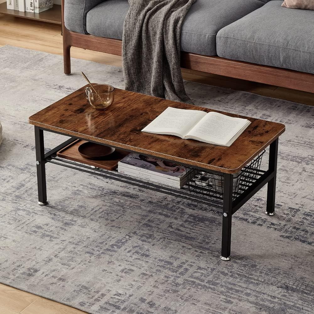 ローテーブル インダストリアル 深みあるデザイン センター