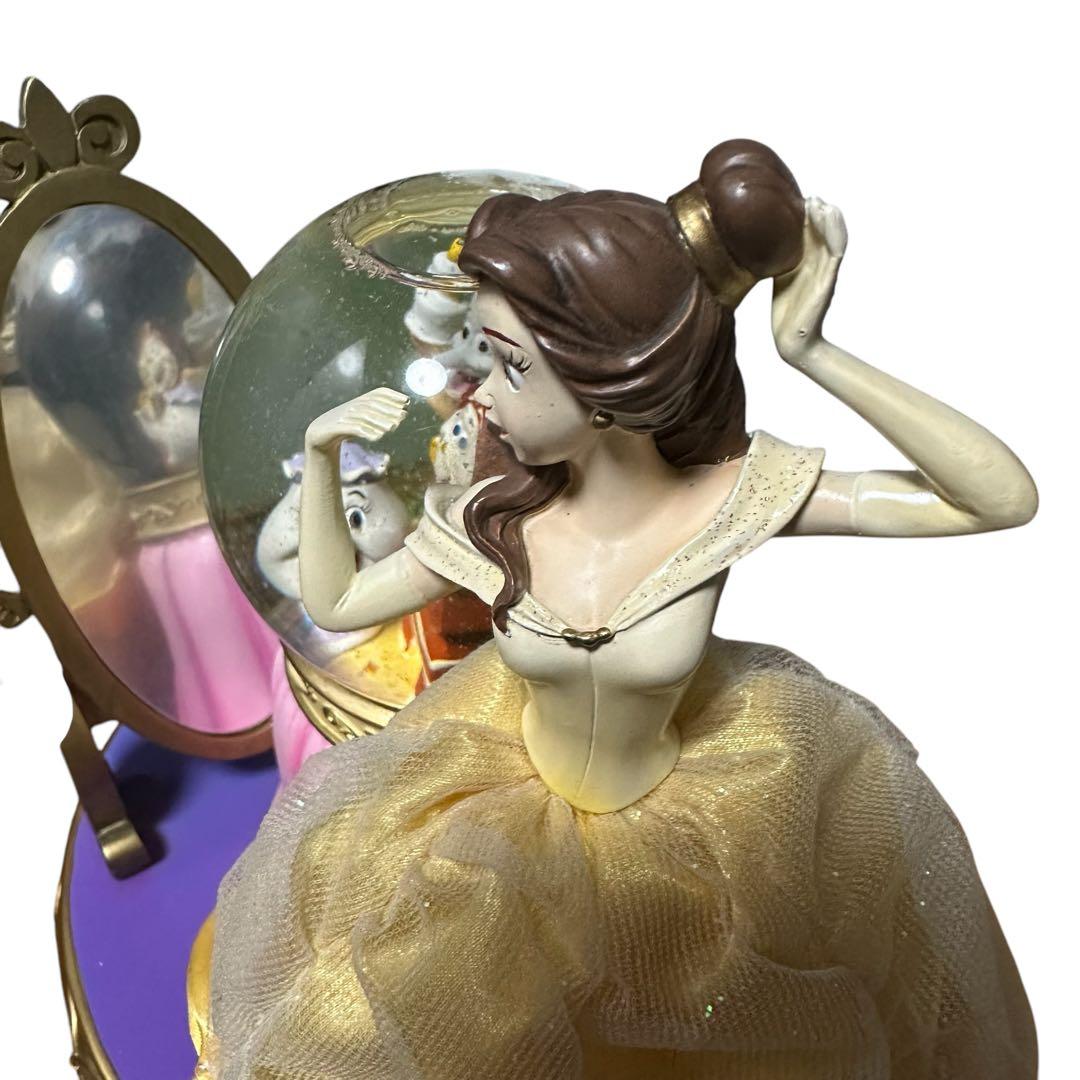 Disney ディズニー　美女と野獣　オルゴール　スノードーム　1991年製