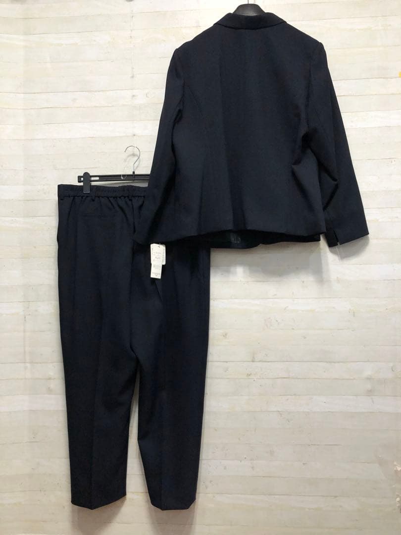 新品☆5L紺系♪フォーマルスーツ4点セット♪パンツ・スカート〇B960