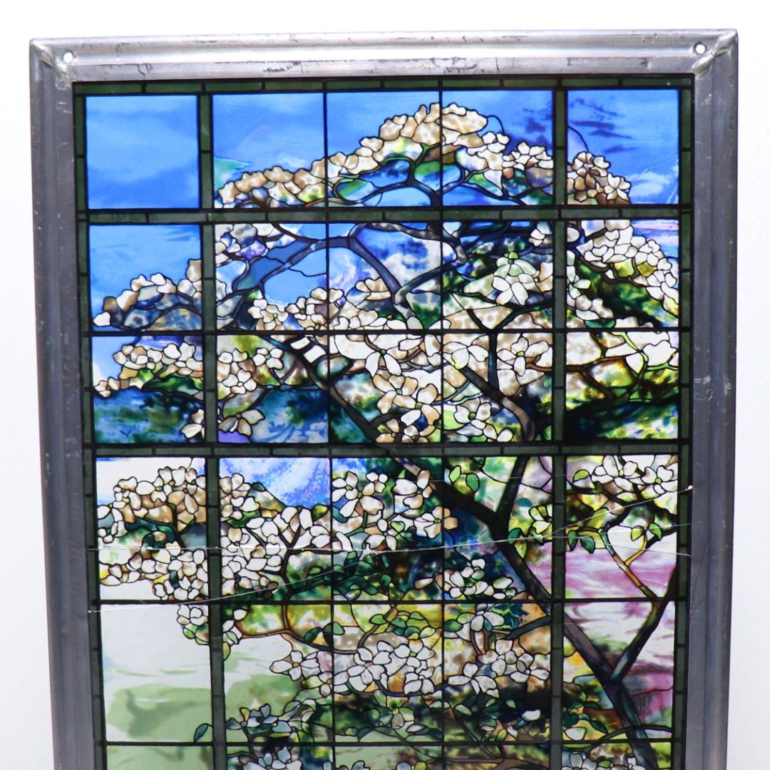 ティファニー ヴィンテージステンドグラス メトロポリタン美術館 大型 ハナミズキ