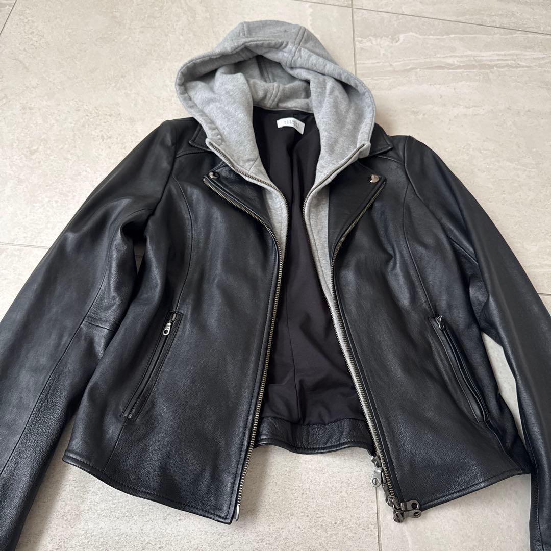 美品バーニーズニューヨーク✴︎ラムスキンレザージャケット