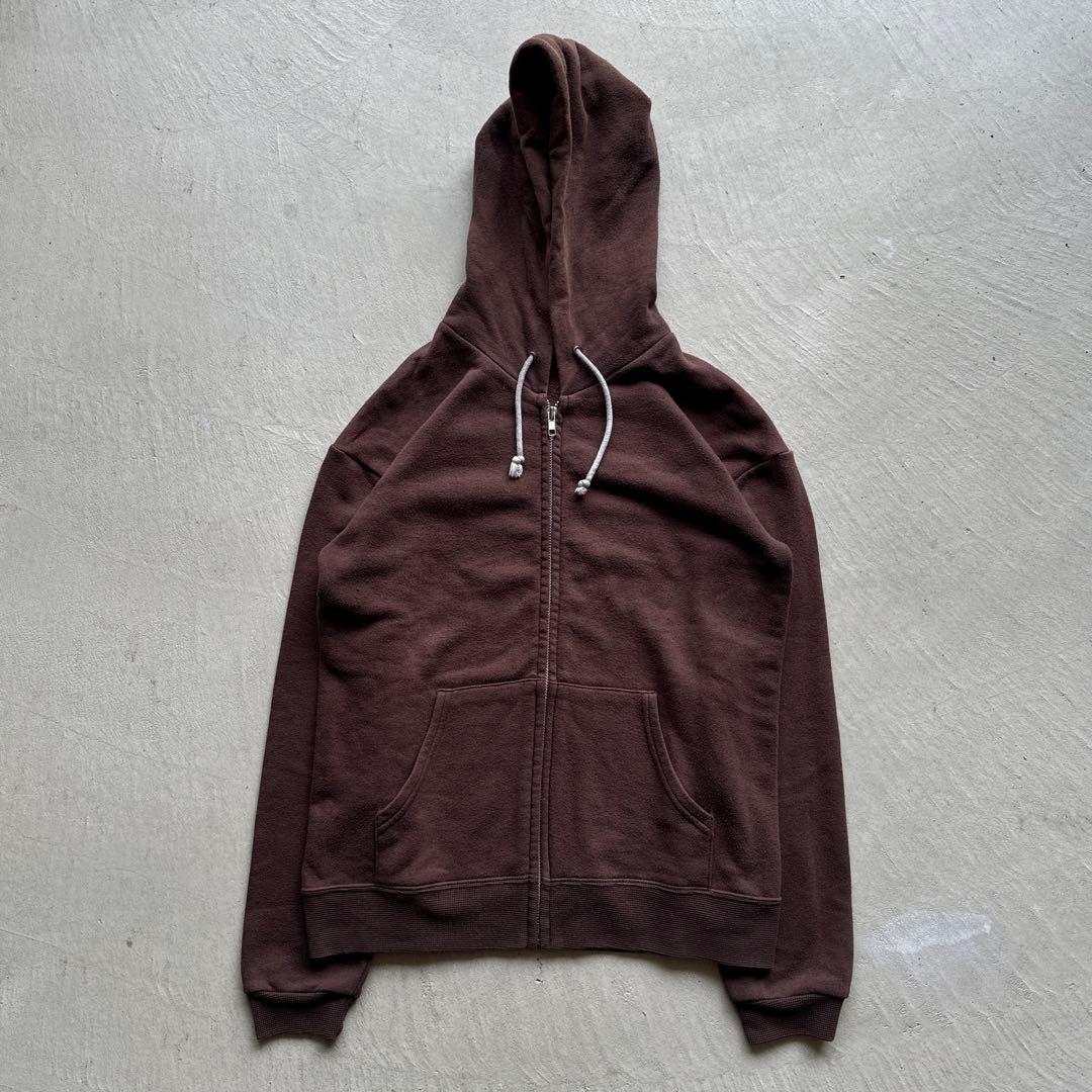 90s~ helthknit zip hoodie フルジップパーカー ブラウン