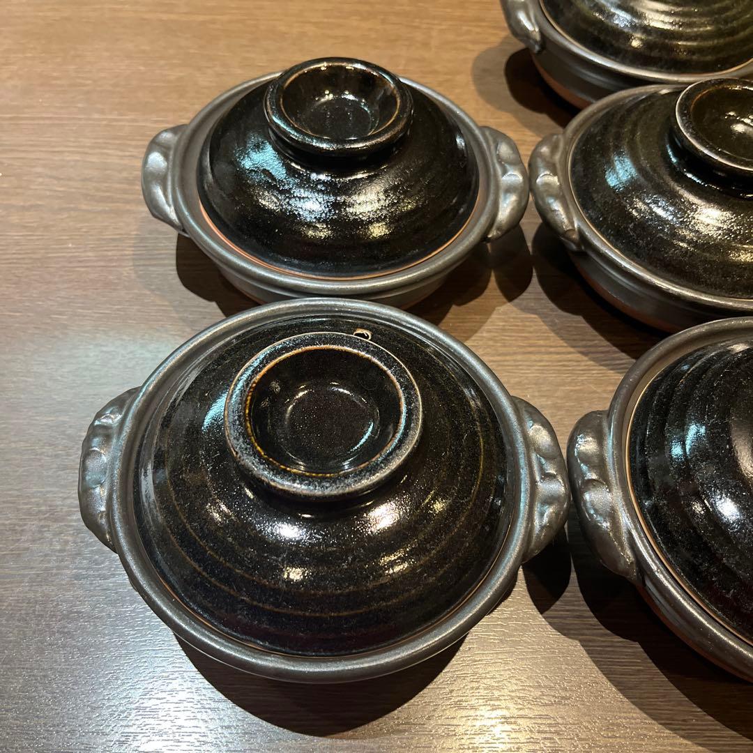 天目5号鍋　1人用土鍋7客