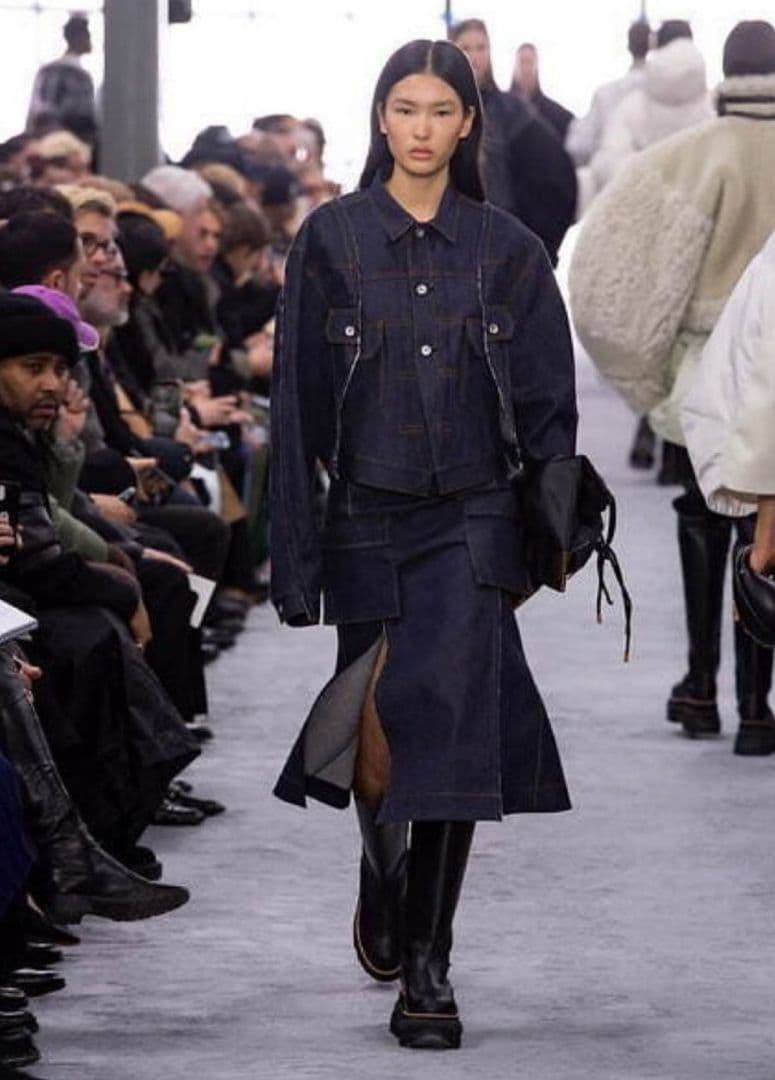 sacai 2024aw デニムスカート