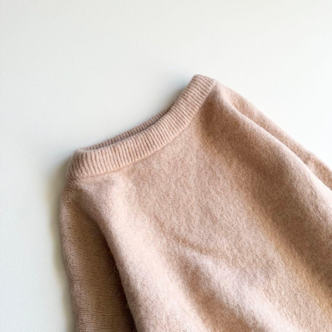 【アクネ】DRAMATIC MOH ふわモヘアニットXS モヘア ピンクベージュ