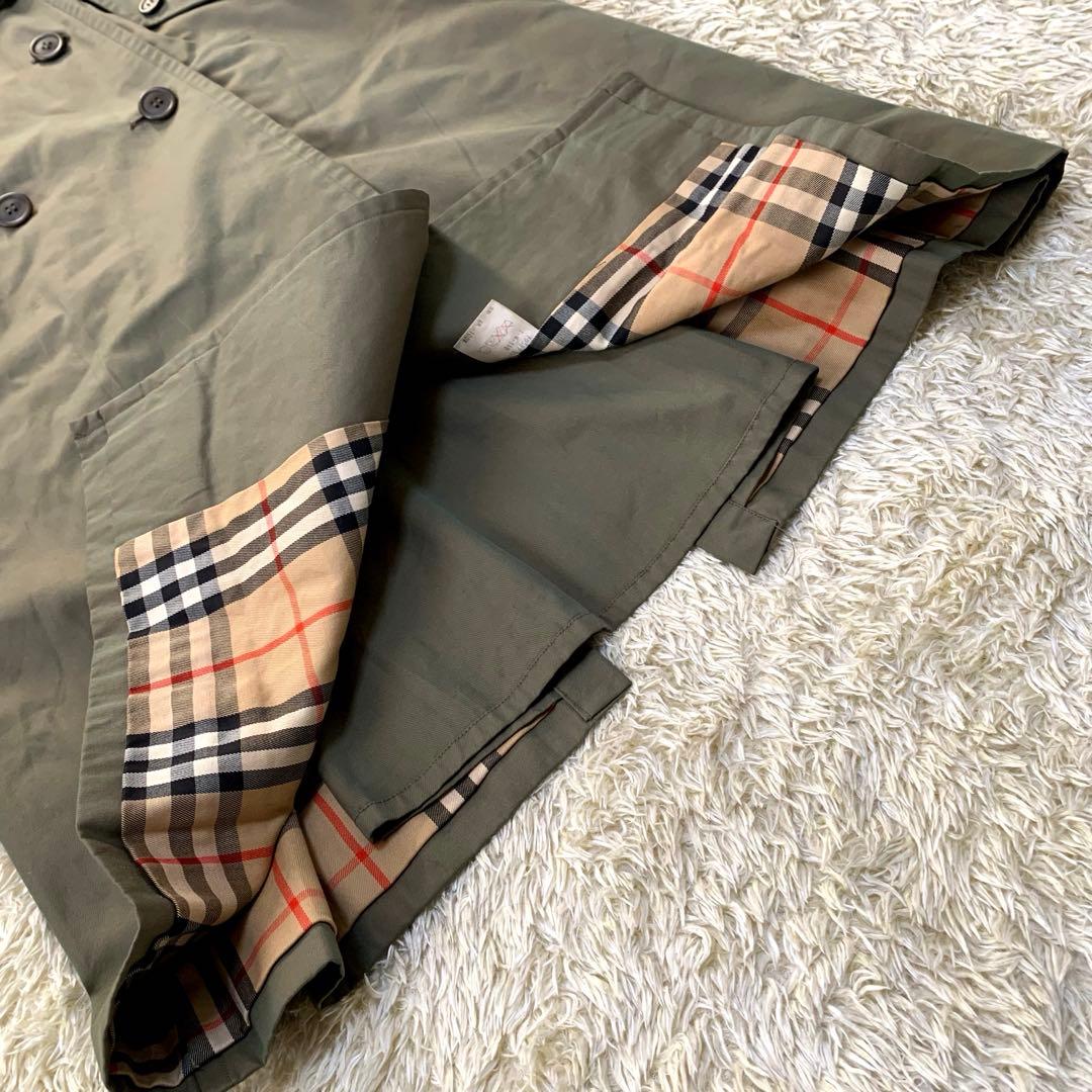 【玉蟲色/112cm丈(背面120cm)】バーバリー トレンチコート D環