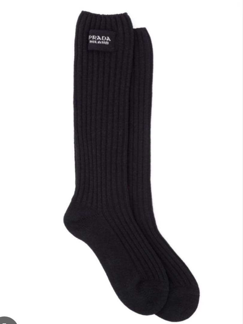 PRADAプラダ リブソックス ブラック
