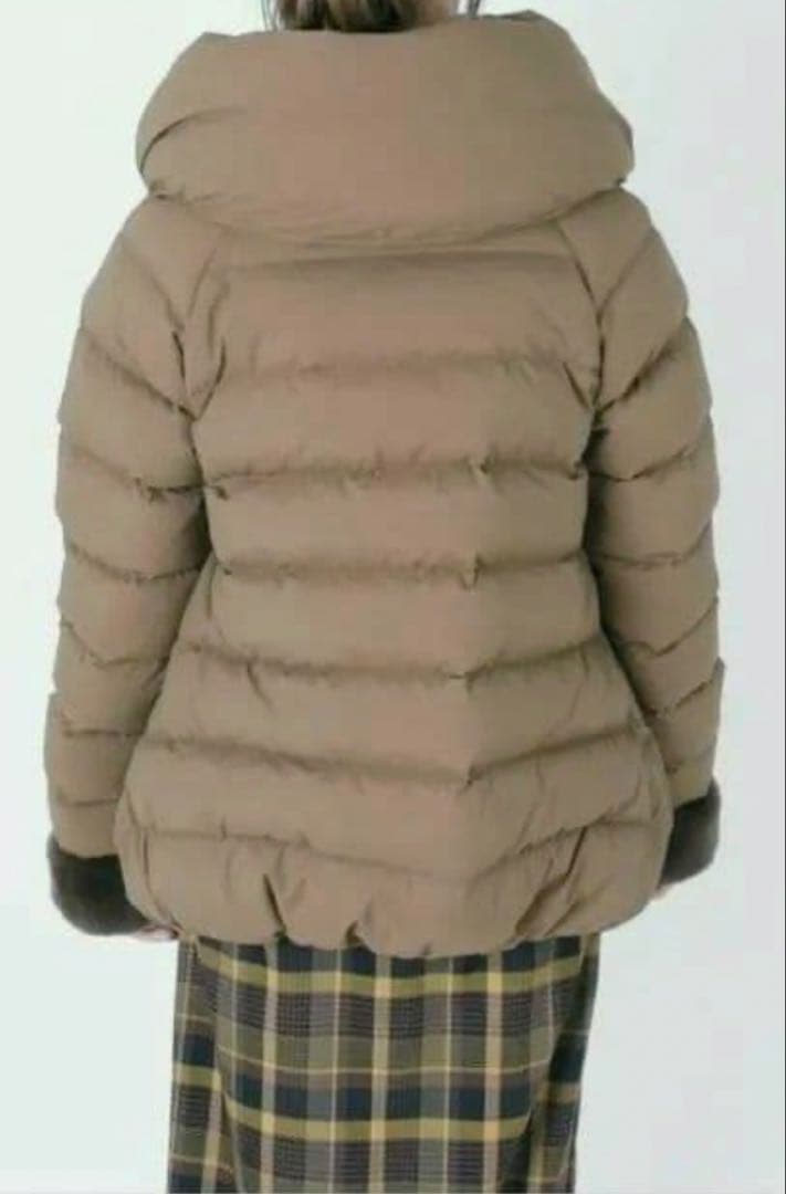 【河田フェザー】フードショートダウンジャケット