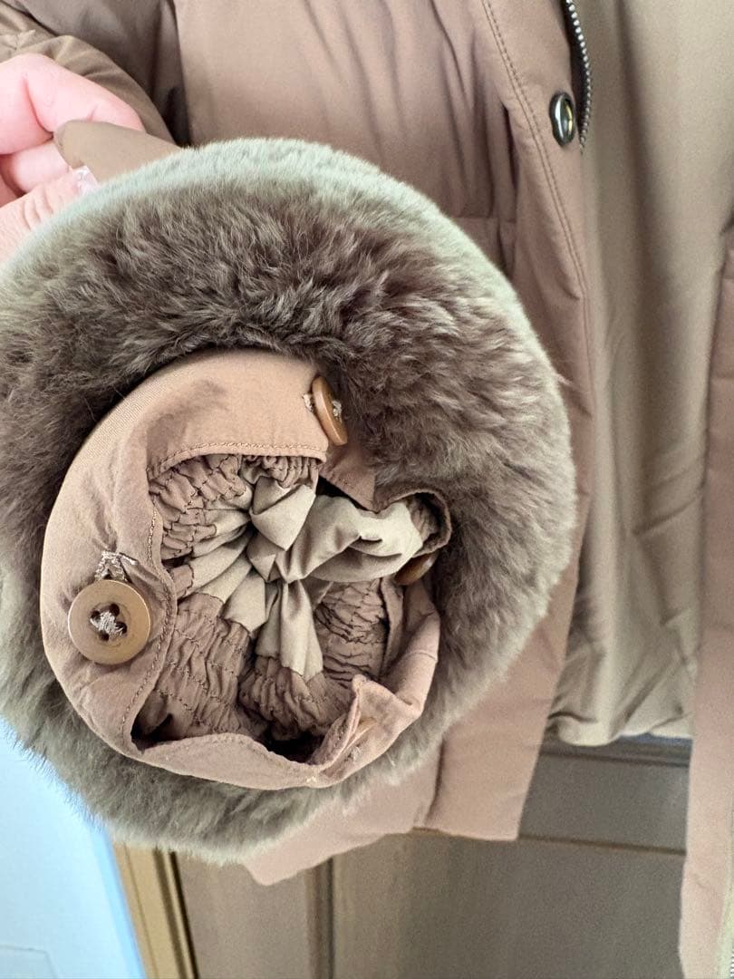 【河田フェザー】フードショートダウンジャケット