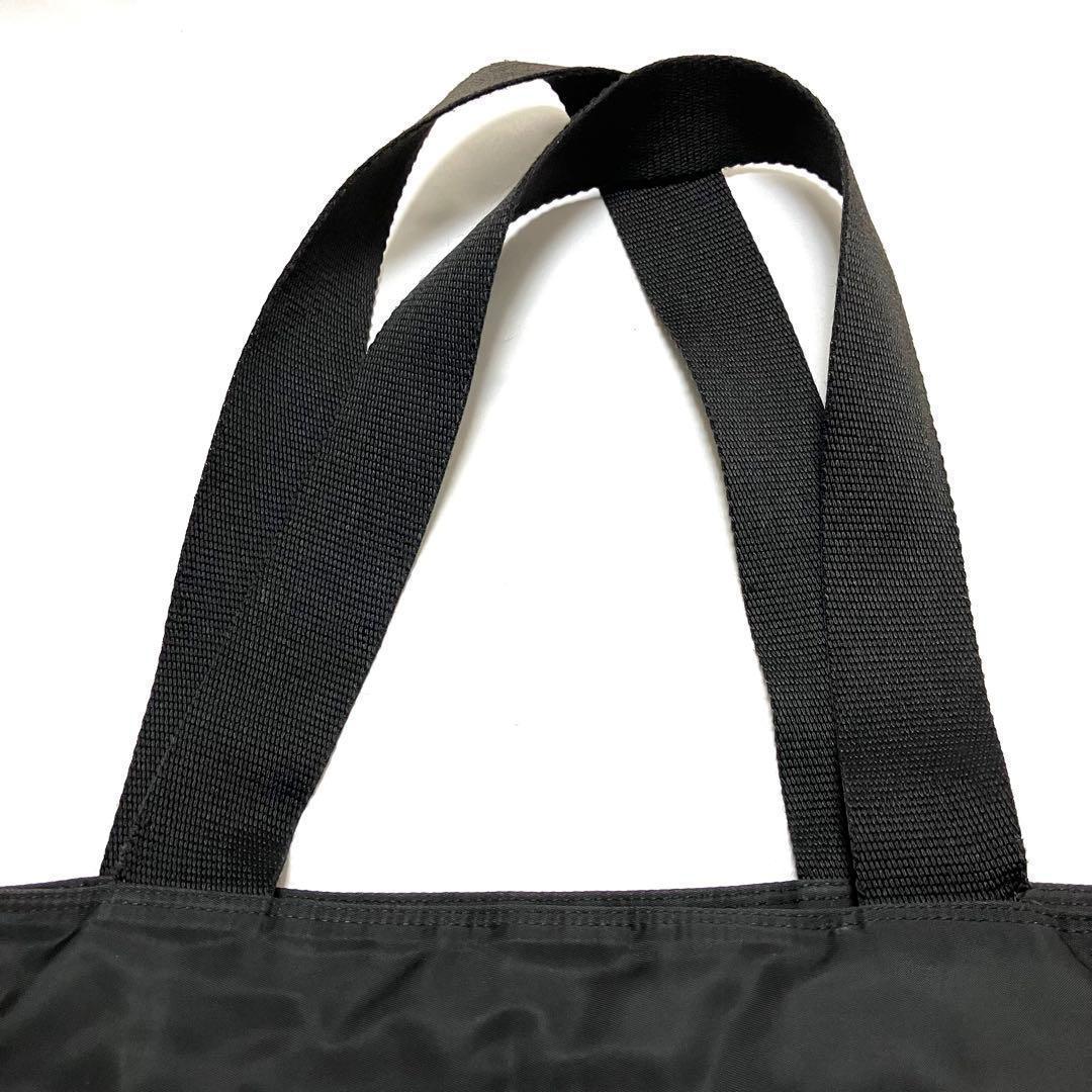 Grin プラダ トートバッグ 大容量 テスートナイロン 三角ロゴ 黒