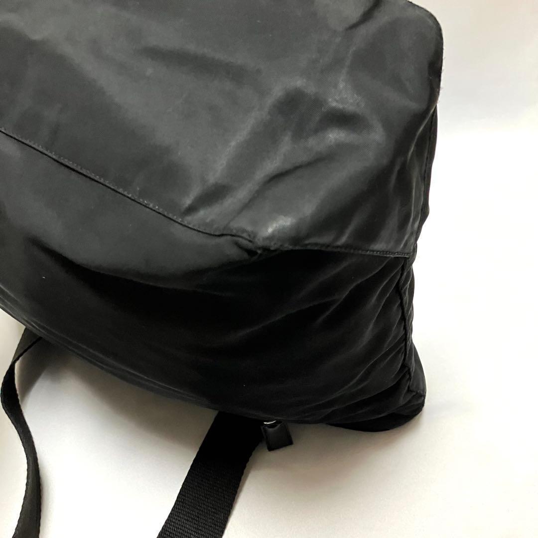 Grin プラダ トートバッグ 大容量 テスートナイロン 三角ロゴ 黒