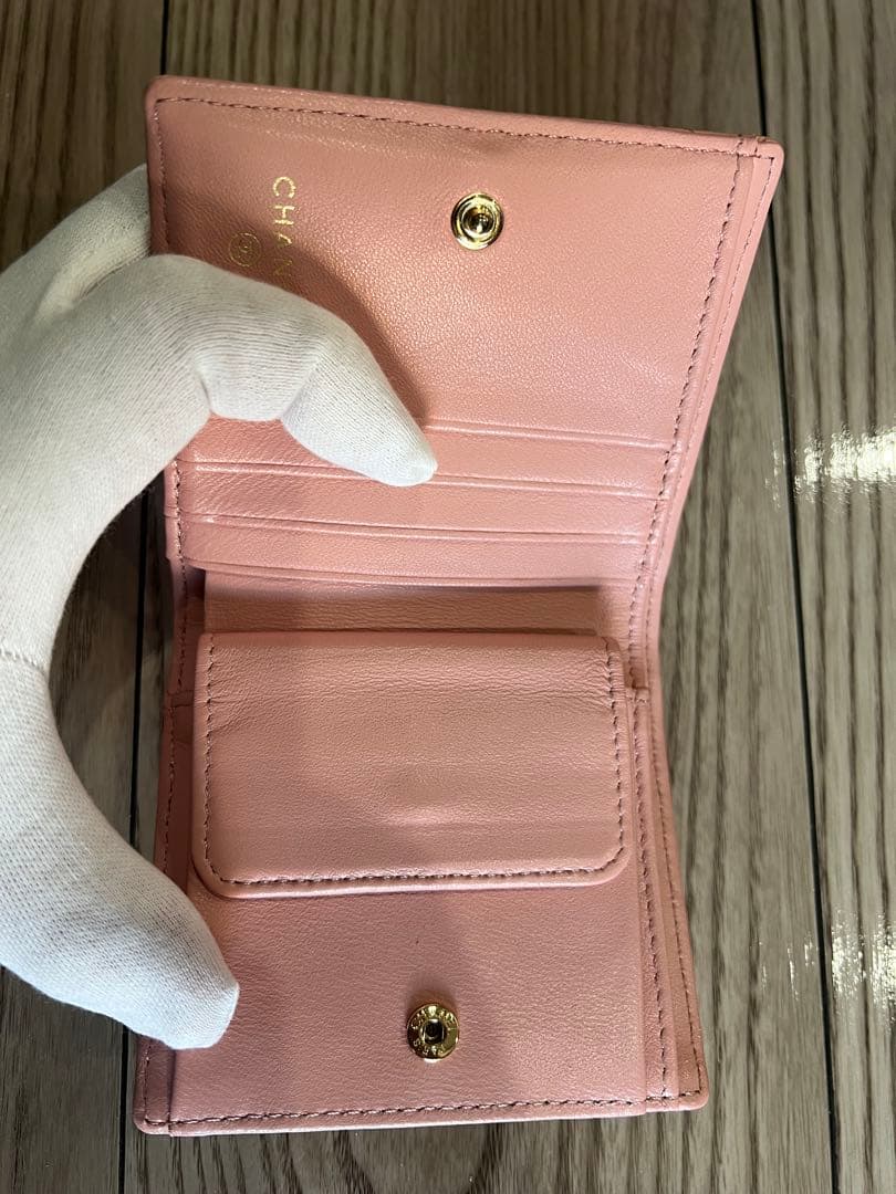 レザーウォレット ミニ　ピンク