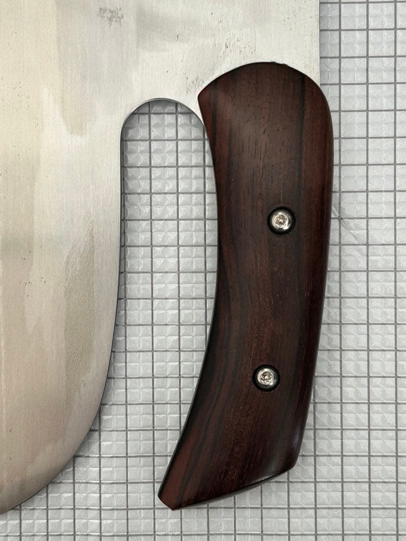 仙助 包丁 麺切り包丁 蕎麦包丁 安来鋼青紙二号 330mm 黒檀曲柄