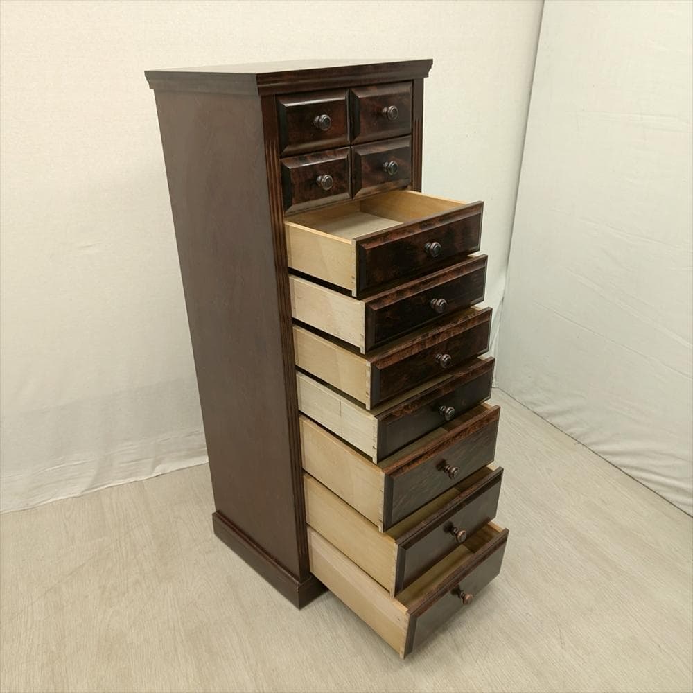 民芸　9段 11杯　整理箪笥　タンス　たんす　チェスト　ハイチェスト　小物　整理
