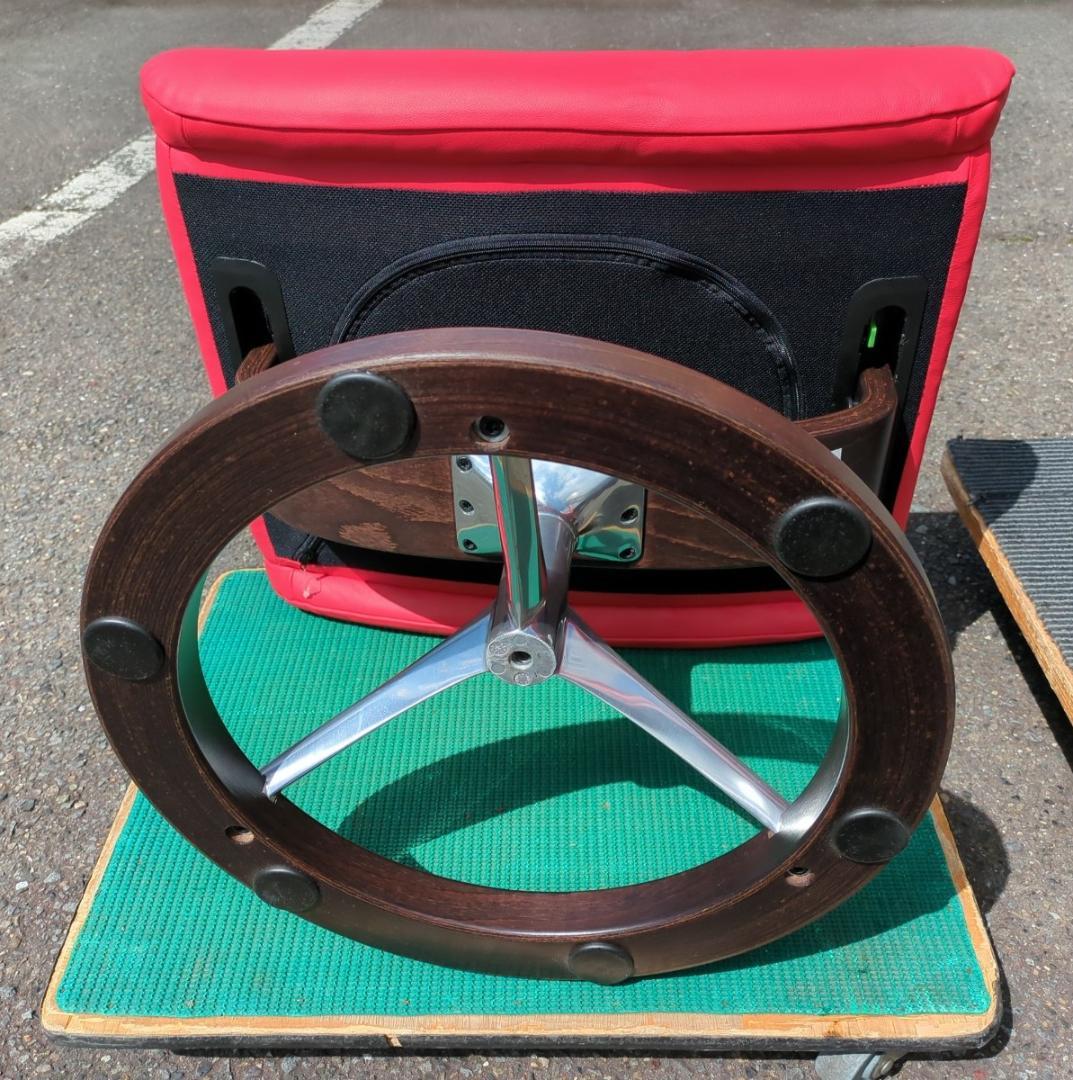 〈セット販売〉エコーネス ストレスレスチェア 赤 正規品 ① オットマン