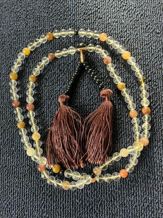 水晶　念珠　新品未使用品