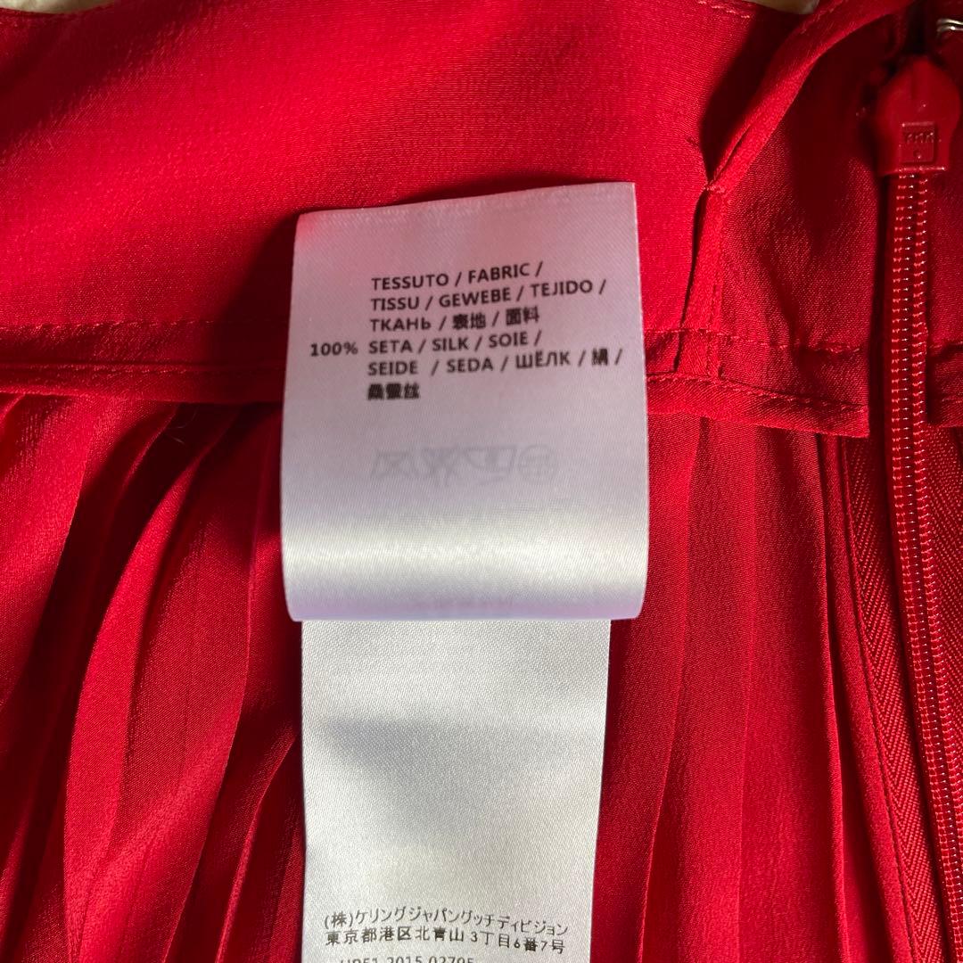 GUCCI シルク　プリーツスカート