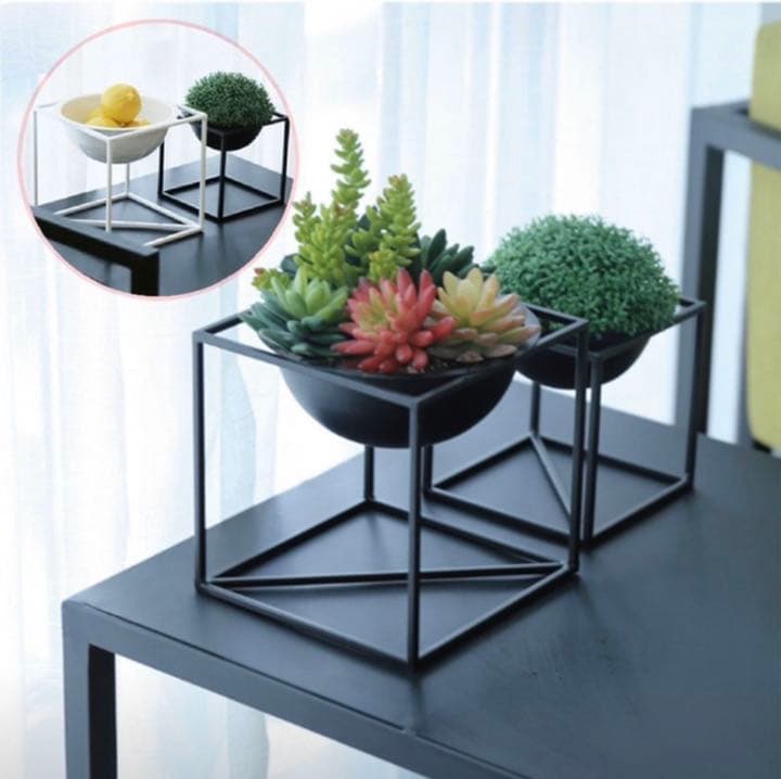 【新品・未使用】フラワースタンド　ブラック　大小セット