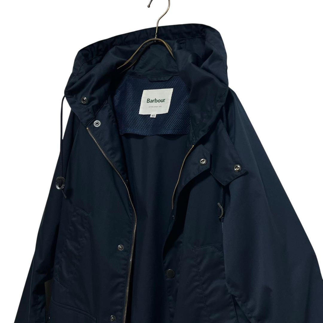 春の羽織りに◎Barbour フーデッド ビデイルノンオイル ジャケット 40