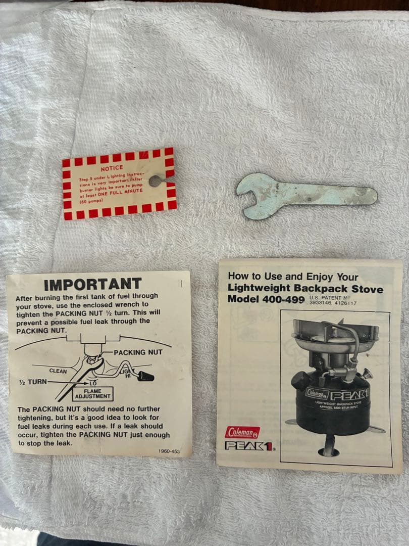 [美品][茶ピーク]Coleman PEAK 1 MODEL 400 STOVE