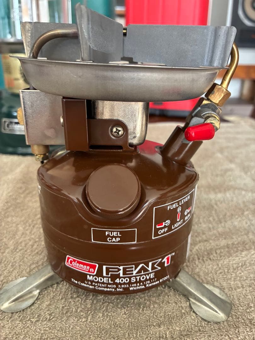 [美品][茶ピーク]Coleman PEAK 1 MODEL 400 STOVE
