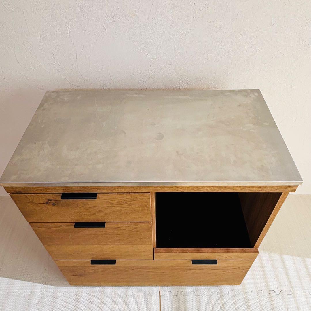 unico ADDAY アディ キッチンカウンター W820 欠けあり 価格反映