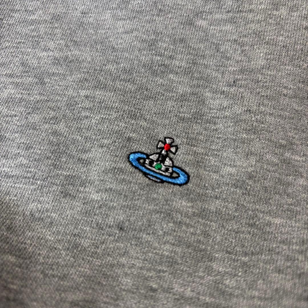 ヴィヴィアン・ウエストウッド　スウェットパーカー　Lサイズ　グレー　刺繡ロゴ