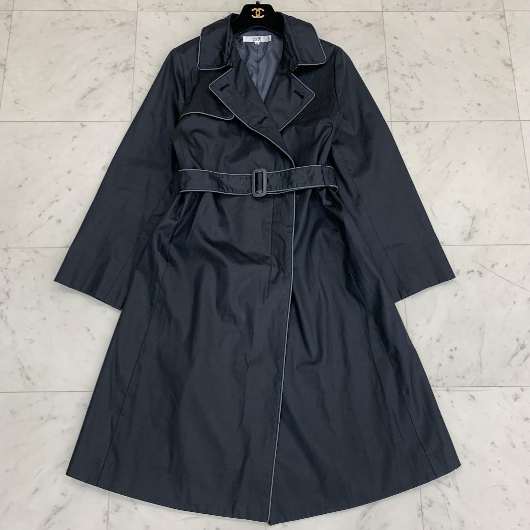 23区 ニジュウサンク トレンチコート 46 3XLサイズ ベルト付き コットン