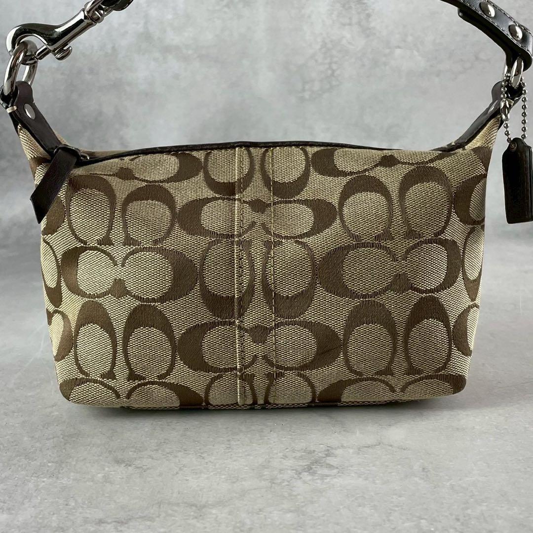 COACH コーチ　シグネチャー　キャンバス　アクセサリーポーチ　ハンドバッグ