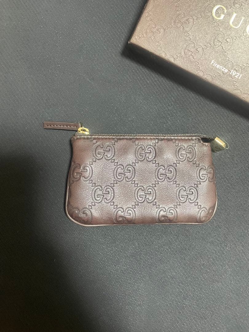 GUCCI GGパターン ケース ブラウン