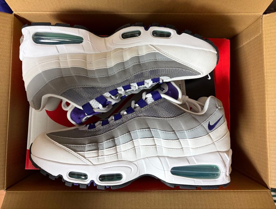 新品未使用 エアマックス95 グレープ W28cm