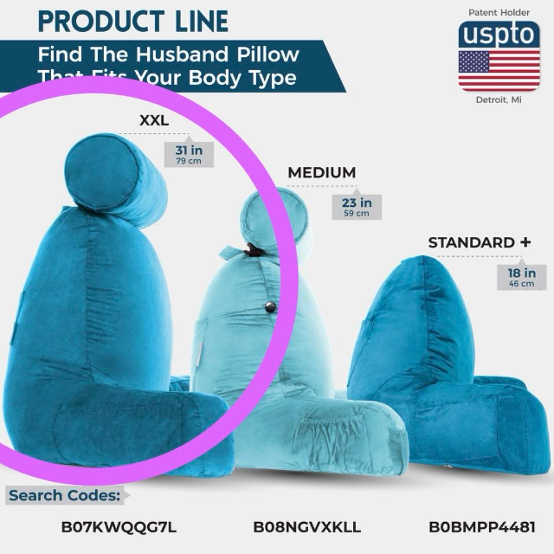 ✨ アリゾナマルーン　Husband Pillow XXL、大型クッション