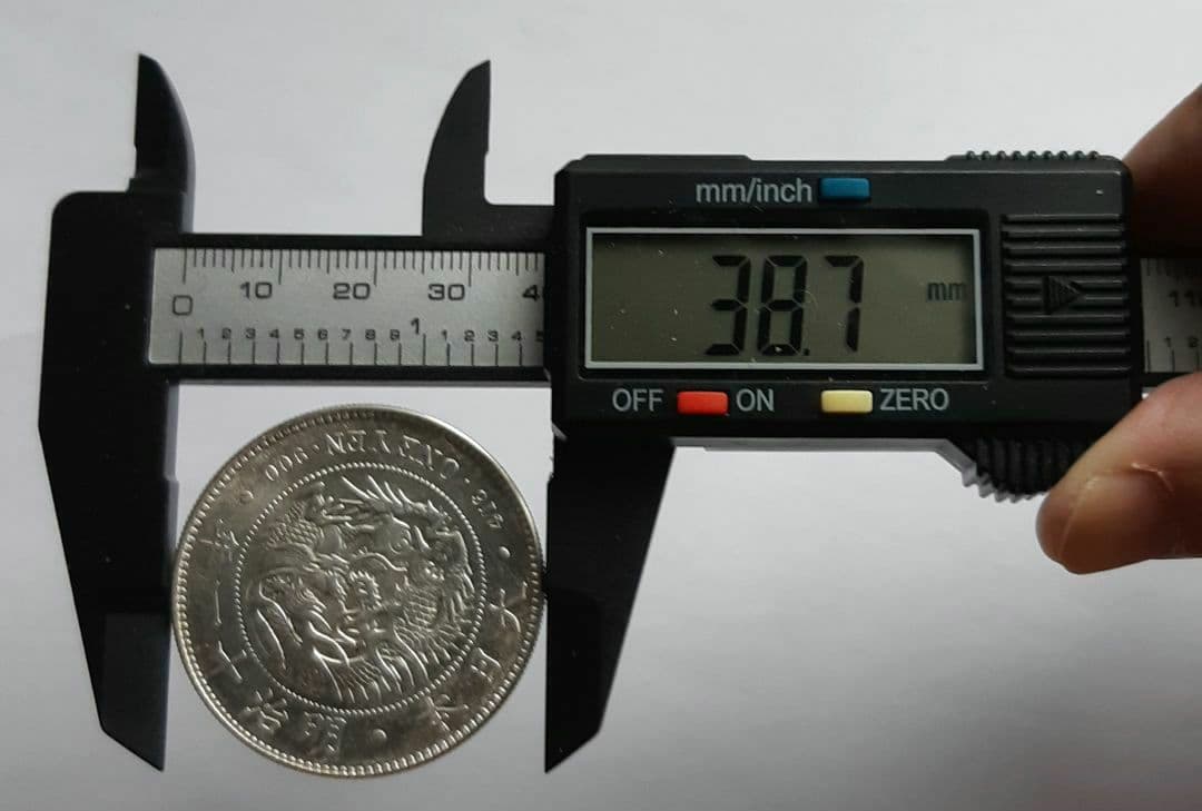 【準特年/美品】明治11年 大型 新1円銀貨