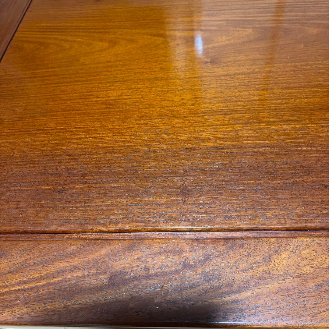 花梨無垢大型木製座卓 ダークブラウン