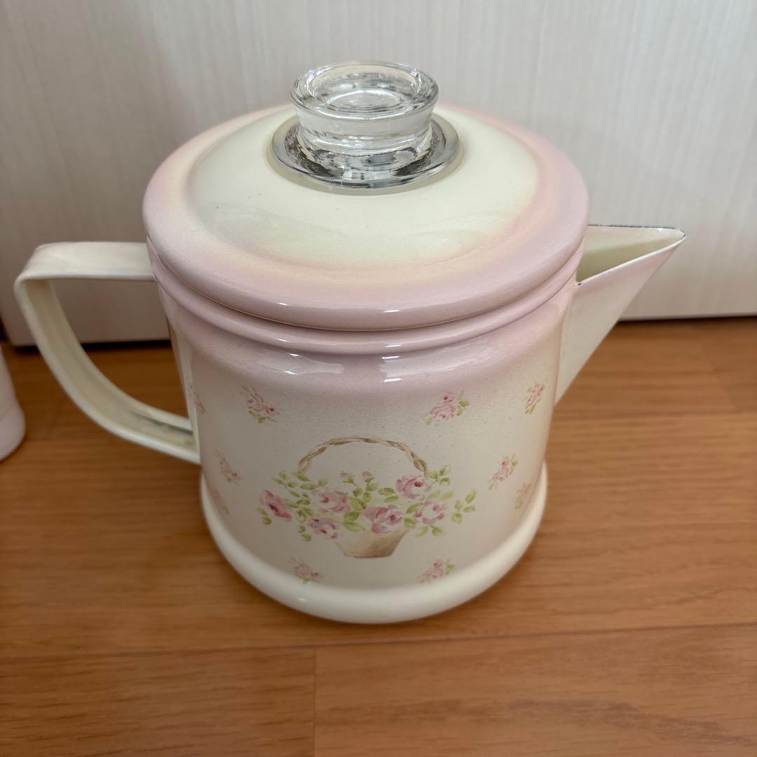 【最終価格】imane イマン　ローズバスケット　パーコレーター